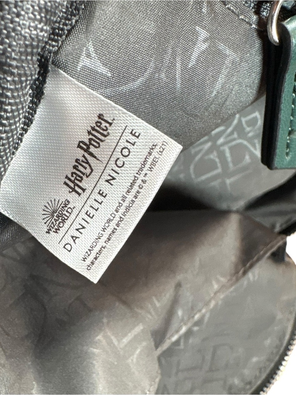 Danielle Nicole Emerald Slytherin Quilted Mini Backpack Plus Extras - Picture 10 of 16